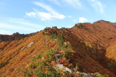 平ヶ岳の紅葉は、噂どおりすごかったです
