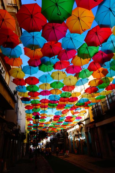 ポルトガル。ユーラシア大陸最西端、未知の国。　アンブレラフェスティバルアゲタの町と、パジャマシティコスタノヴァ⑧