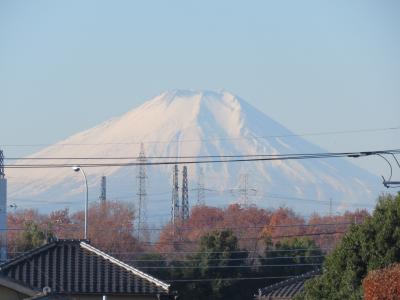 12月6日ふじみ野市より見られた素晴らしい富士山