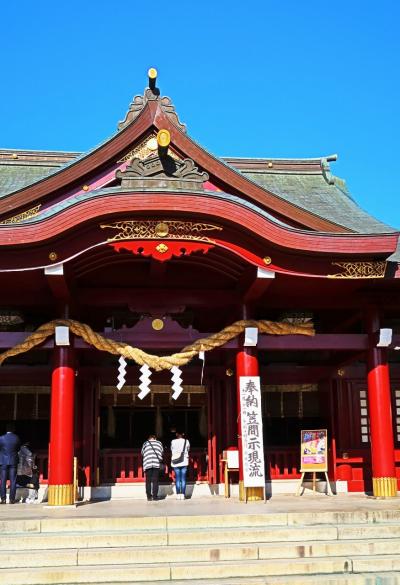 笠間-1　笠間稲荷神社　豪壮な楼門・華麗な本殿に参拝　☆大鳥居も再建・菊花咲くとき