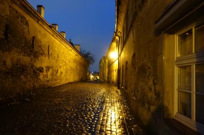 旅する貧乏ガードマン、今度のお題はバルト3国　「貧乏ガードマンのバルト3国イルミ、クリスマスマーケット巡り]ver2やっと到着ビリニュス夕暮れと夜明け前のお散歩編