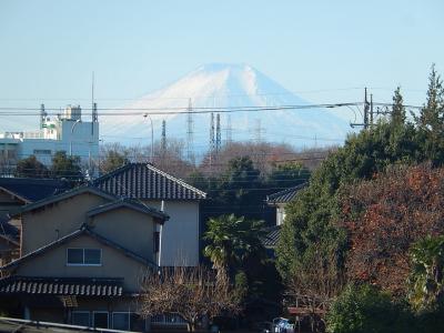 12月14日ふじみ野市から見られた富士山