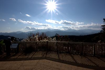 陣馬山から高尾山。