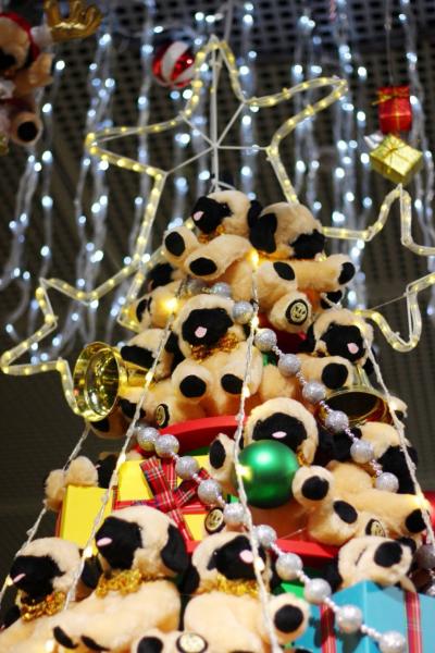 東京国際フォーラム恒例の干支クリスマスツリー（いぬバージョン） 