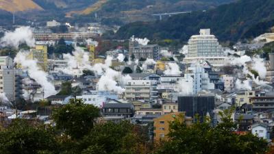 別府 明礬温泉１泊２日の旅【レンタカー借り受け後、『別府湯けむり展望台』観光編】