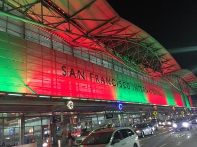 2017年12月 バリ島旅行記 その1 サンフランシスコ国際空港ラウンジホッピング