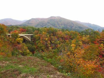 鳴子峡の紅葉、2017