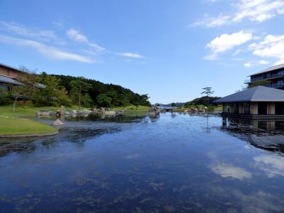 ３２．お盆休みの紀伊半島７泊　グランドエクシブ鳥羽別邸　ラウンジの喫茶（ビール）