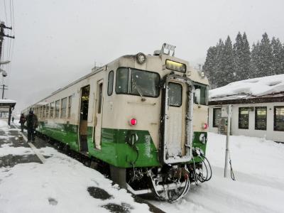 2017　冬　雪中を走る只見線に乗って