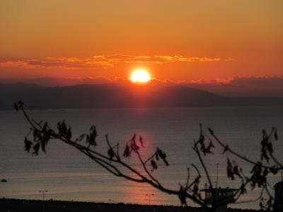 2018年元旦初日の出　ここは江の島