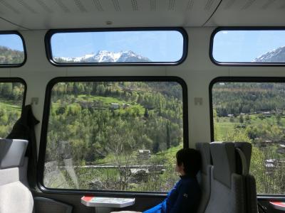 2017GW スイス34：ツェルマット→クール　氷河急行の路線を普通列車で往く１