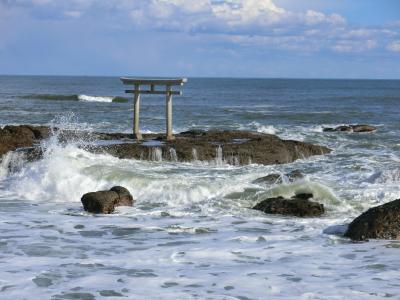 青春18きっぷで、大洗磯前神社へ初詣＆海岸ウォーキング