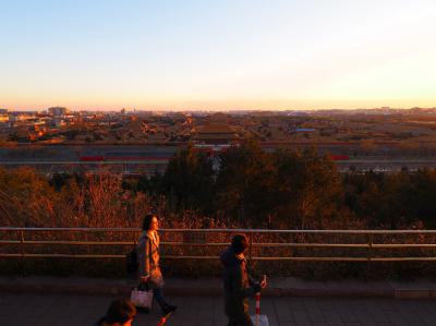 景山公園から眺める夕暮れ故宮