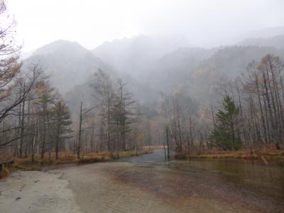 晩秋の上高地♪　Vol18(第3日)　☆吹雪の「田代池」♪