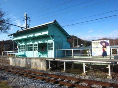 ’１７　長野・新潟100名城＆グルメ旅５　上田電鉄別所線　フォトジェニックな八木沢駅