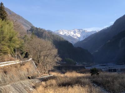 不動温泉佐和屋に泊まって南信を巡る（2）赤石岳を望む大鹿村