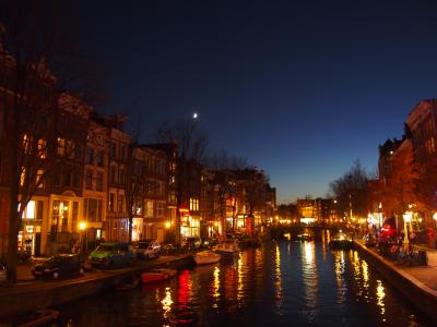 アムステルダムの夜の街歩き