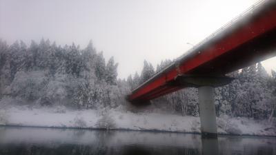 ＊真っ白な雪世界！２日目はあつみ温泉『萬国屋』泊～阿賀野川の雪見舟と村上町屋＊＊