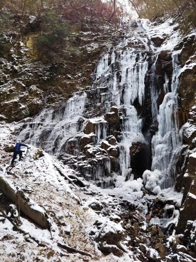 2018　今年最初の登山は久々の七曲り滝の氷瀑