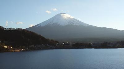 冬の忍野八海から河口湖へ