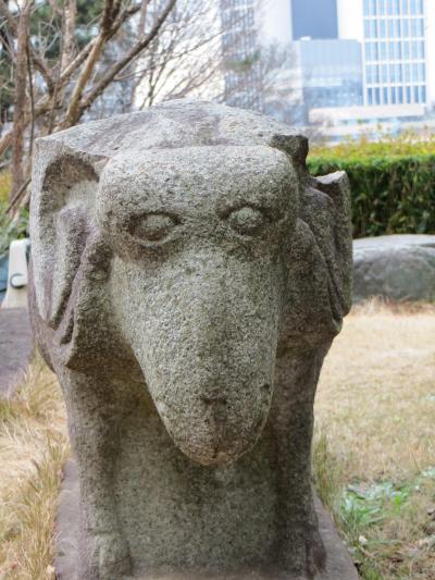 五島美術館のお茶室特別公開日も雪だった