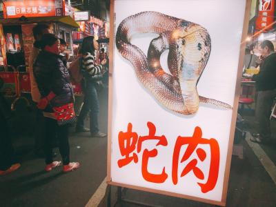 高雄・台南ひとり旅　蛇と蛙食べました