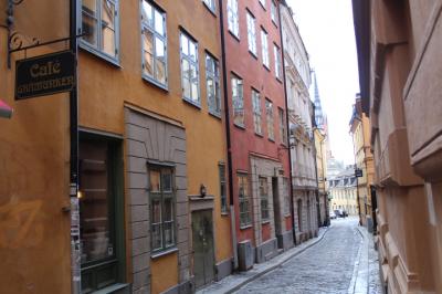 ストックホルムの起源となった地、ガムラスタンへ。