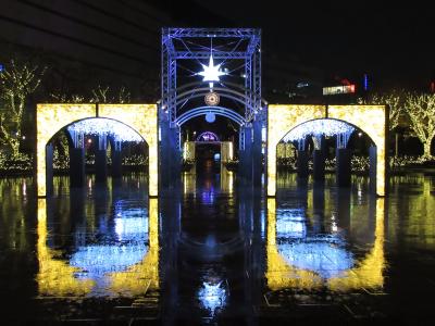 ２０１７年１２月　佐賀県　武雄物産館と川上峡温泉で入浴　福岡天神のイルミネーション