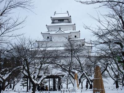 雪の鶴ヶ城などが見たくって会津若松などを巡ってきました