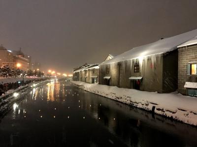 小樽雪あかりの路２０１８を見に1泊旅行