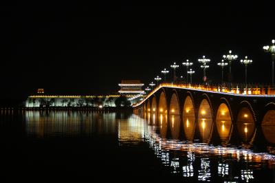 中国・上海の夜景と水上古城（聊城古城、広府古城）の旅