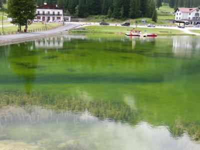 イタリア湖水地方、ドロミテ山塊、アルプス・チロルを巡る旅 2２　雨に降られたミズリーナ湖・ドッビアーコ湖観光