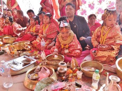 のんびりネパール 1人旅 １０.旅の最後はカトマンズ、神様との結婚の儀式に出会う