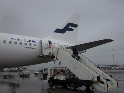 フィウミチーノ空港からA321に乗りました。ヘルシンキ行きフィンエアーAY1770便です。