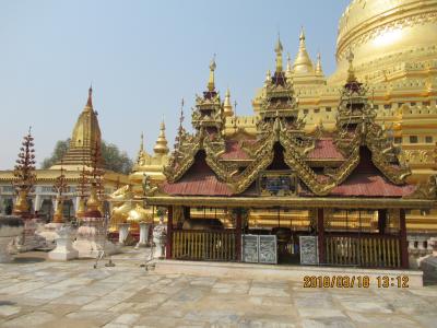アジアの原風景、ミャンマー、イラワジ河クルーズ、　パゴダ：仏塔、上座部仏教寺院と仏像編