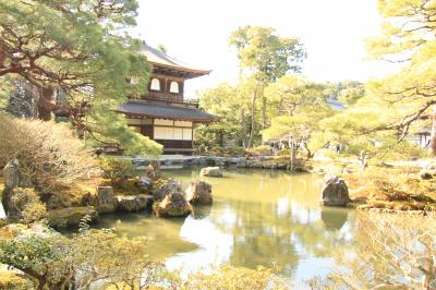 春の京都　銀閣寺