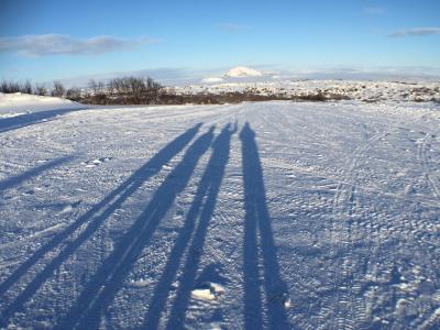 春と真冬を楽しむアイスランド一周旅行。5,ミーバトン湖周辺観光。