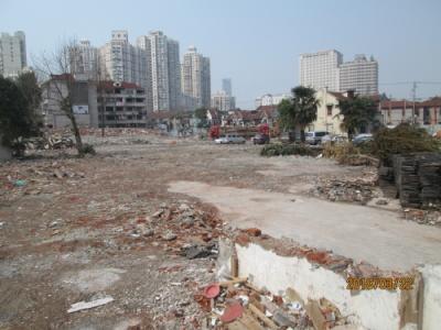 上海の横浜路・再開発・2018年