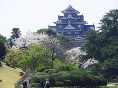 春の後楽園と岡山城