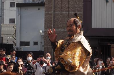 家康行列　徳川家康公役に　松平健さん!　真夜中の出発で御大将姿を拝見して来ました!