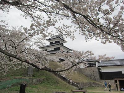 ’１８　福島 桜＆100名城さんぽ１　桜が満開の白河小峰城