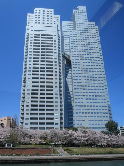 隅田川クルーズ2/3　勝鬨橋⇒浜離宮庭園　高層ビルが林立　☆聖路加ガーデンを右手に