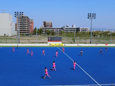 2018年　4月　大阪府　茨木市　女子ホッケー 日本リーグ ソニーHC vs 東海学院