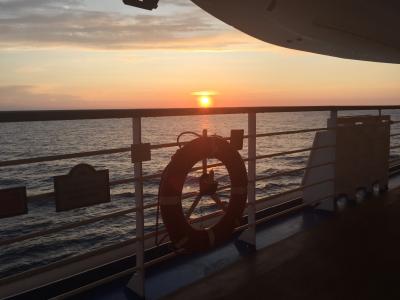 日の入り ダイヤモンド・プリンセス ぐるり北海道周遊と知床クルージング・サハリン9日間