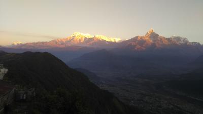 ネパール旅行（その６）　バイラワ→ポカラ滞在（サランコットの丘）　