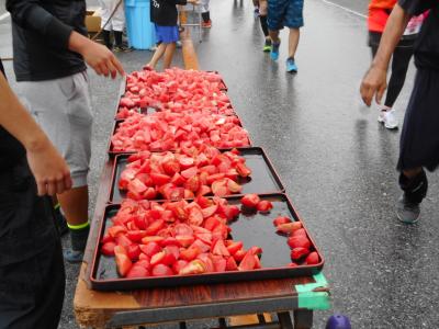 沖縄今帰仁で走ってスイカ食べ放題