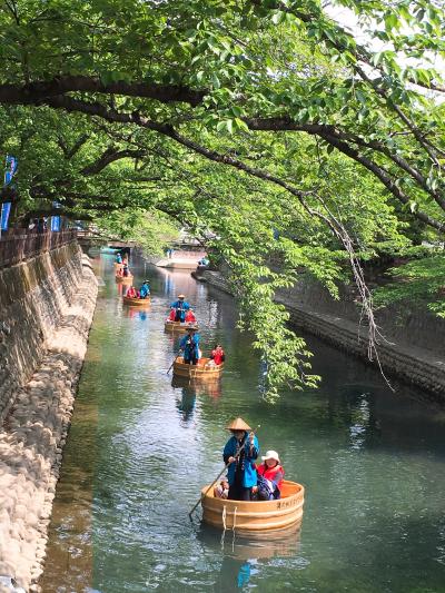 ２０１８年４月　新緑の中たらい舟に揺られて～♪～たらい舟乗船～千代保稲荷神社～木曽三川公園～