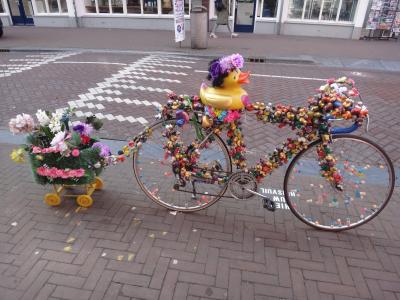 オランダ・ベルギー再訪の旅2017初春-&lt;8&gt;アムステルダム街歩き前半・お洒落アヒルに再会
