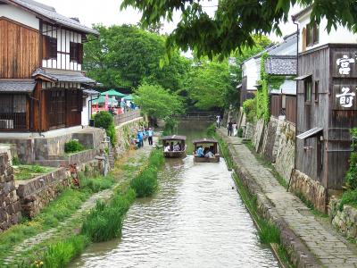 小舟が行き交う風流な城下町、近江八幡へ☆