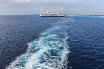 ANAファーストクラス × HALザイデルダムで ★ パナマ運河と中南米ニューイヤークルーズ 【3】プライベートアイランド Half Moon Cay